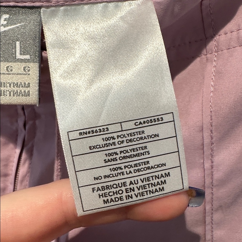 Nike Pastel Lavender Drawstring Performance Shorts Size Large - Picture 3 of 8